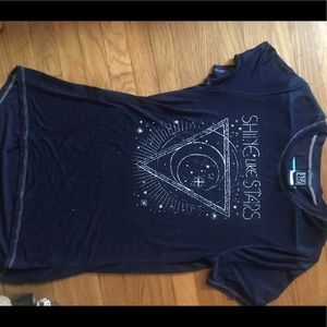 Target brand  Sheer Dark Blue Long T-shirt.